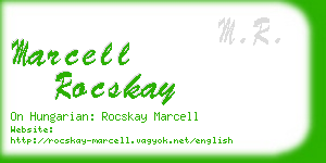 marcell rocskay business card